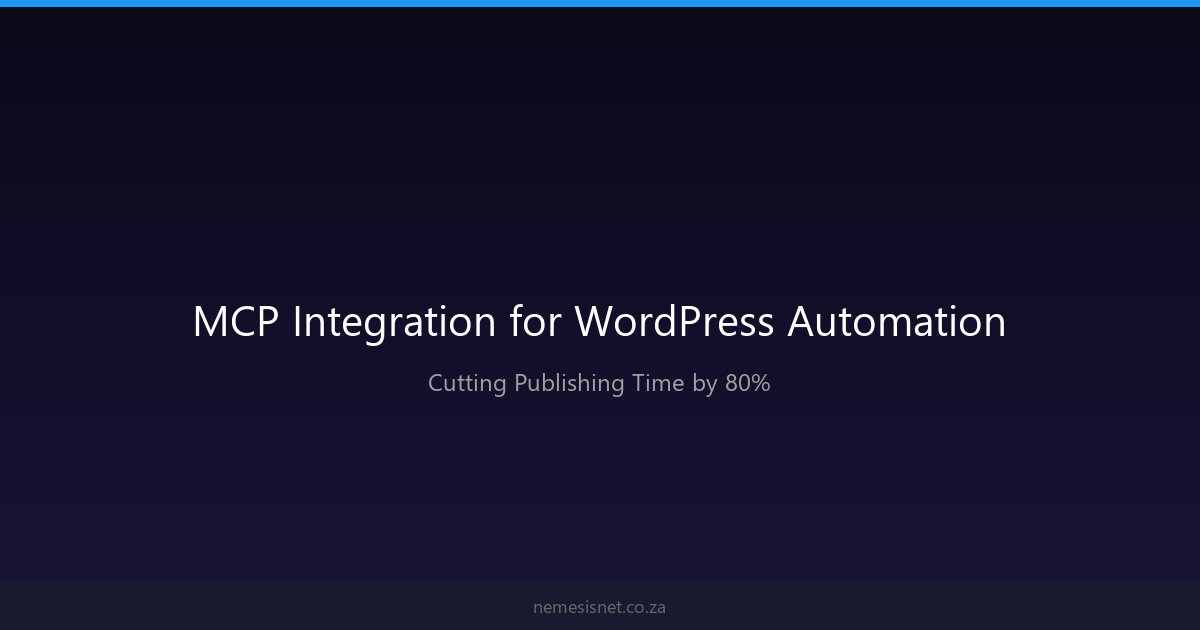MCP Integration for WordPress Automation