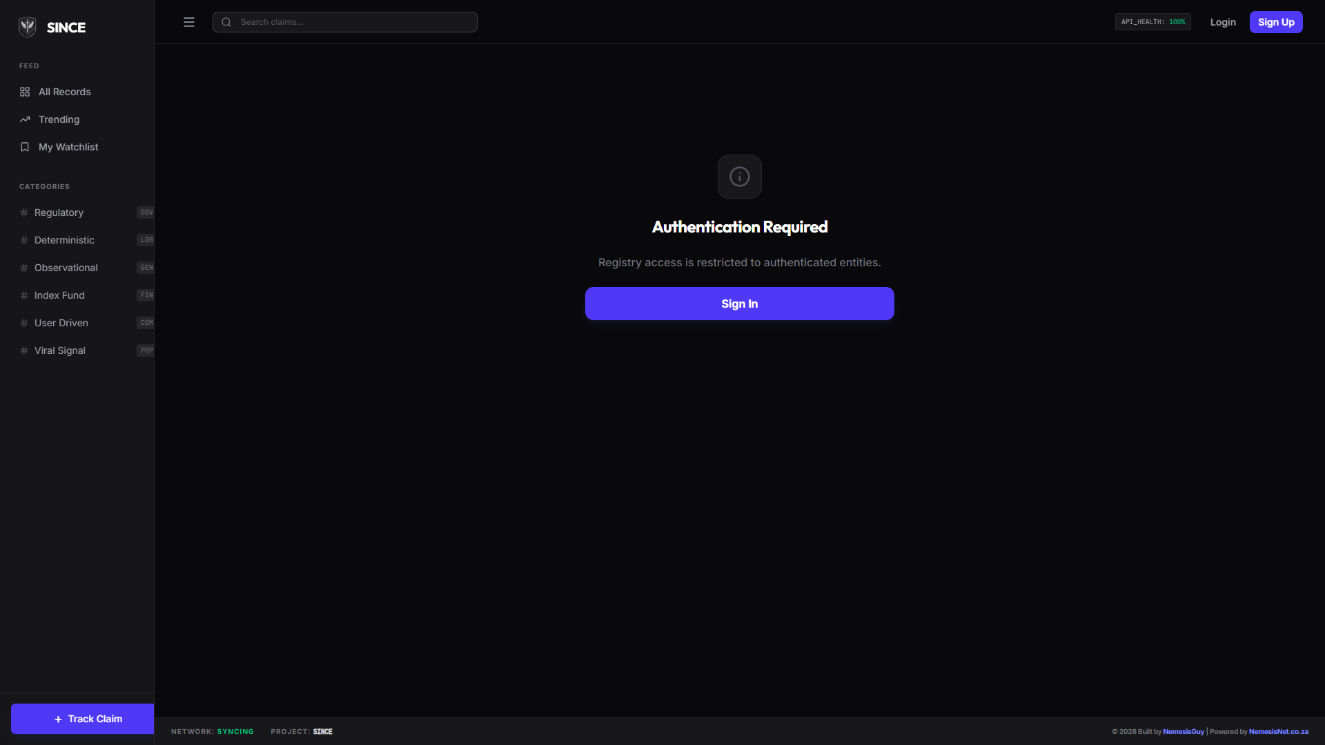 Since create claim form